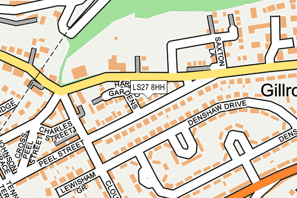 LS27 8HH map - OS OpenMap – Local (Ordnance Survey)