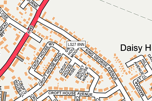 LS27 8NN map - OS OpenMap – Local (Ordnance Survey)