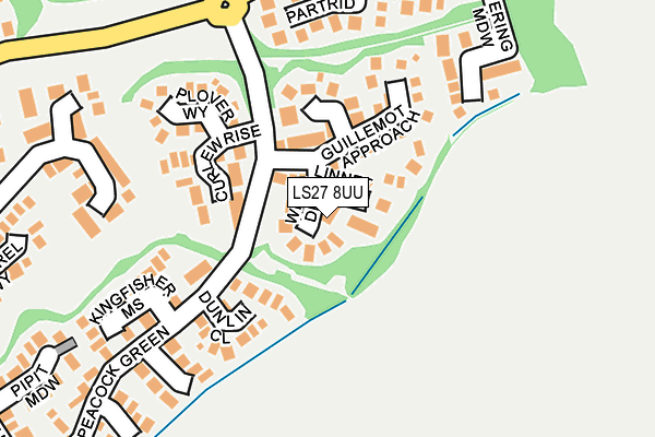 LS27 8UU map - OS OpenMap – Local (Ordnance Survey)