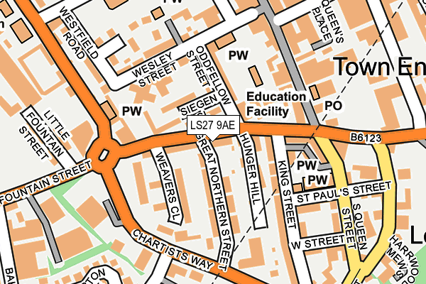 Map of THORNTON COMMERCIAL PROPERTY SERVICES LTD at local scale