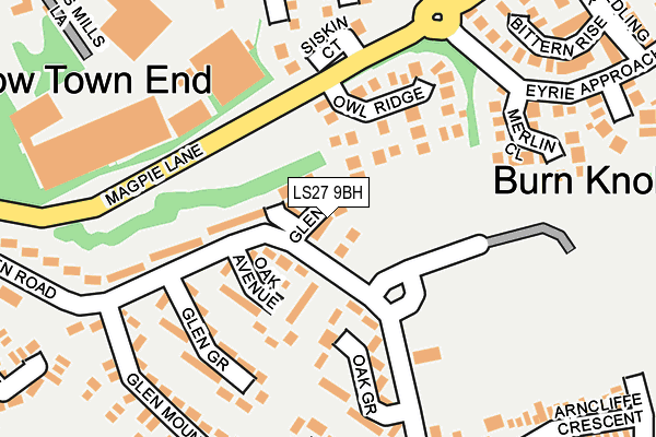 LS27 9BH map - OS OpenMap – Local (Ordnance Survey)
