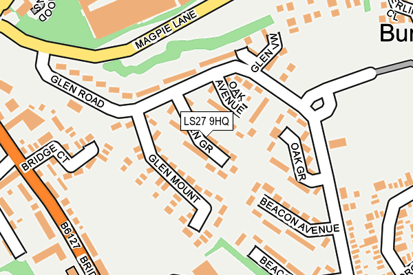 LS27 9HQ map - OS OpenMap – Local (Ordnance Survey)