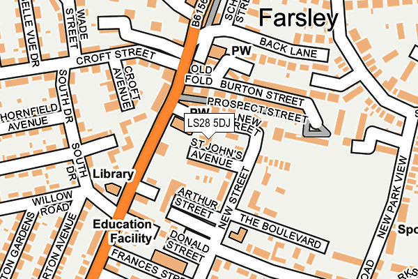 Map of FRANK WILSON LIMITED at local scale