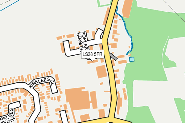 LS28 5FR map - OS OpenMap – Local (Ordnance Survey)