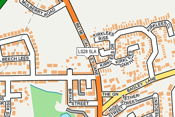LS28 5LA map - OS OpenMap – Local (Ordnance Survey)