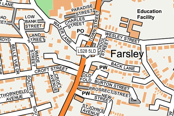 Map of FARSLEY TRAVEL LIMITED at local scale