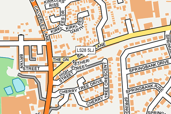 LS28 5LJ map - OS OpenMap – Local (Ordnance Survey)