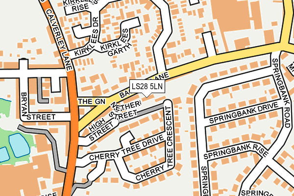 LS28 5LN map - OS OpenMap – Local (Ordnance Survey)