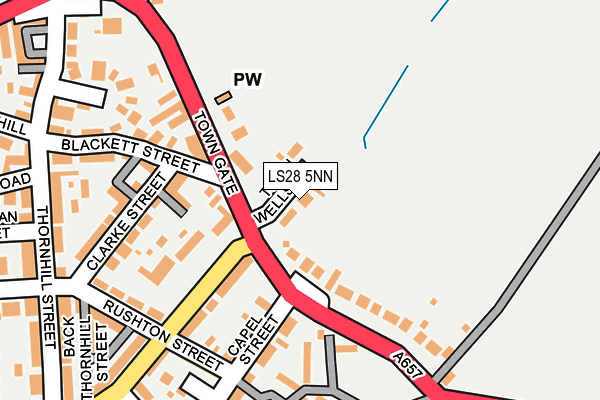 LS28 5NN map - OS OpenMap – Local (Ordnance Survey)