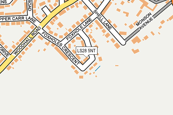 LS28 5NT map - OS OpenMap – Local (Ordnance Survey)