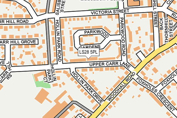 LS28 5PL map - OS OpenMap – Local (Ordnance Survey)