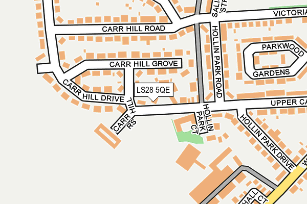 LS28 5QE map - OS OpenMap – Local (Ordnance Survey)