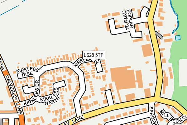 LS28 5TF map - OS OpenMap – Local (Ordnance Survey)