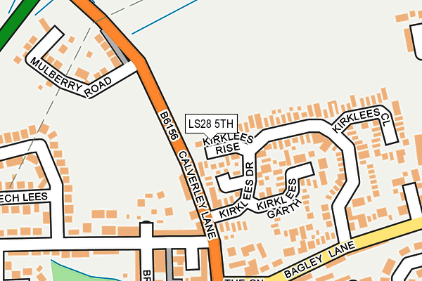 LS28 5TH map - OS OpenMap – Local (Ordnance Survey)