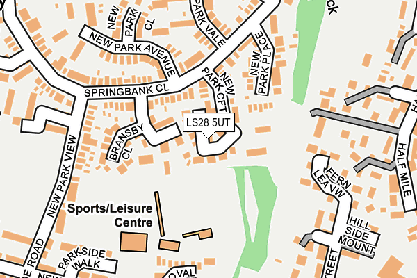 LS28 5UT map - OS OpenMap – Local (Ordnance Survey)