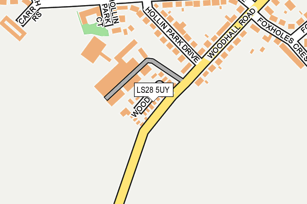 LS28 5UY map - OS OpenMap – Local (Ordnance Survey)