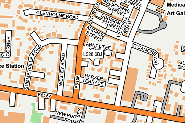 LS28 6BJ map - OS OpenMap – Local (Ordnance Survey)