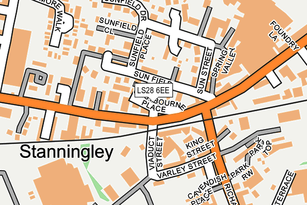 LS28 6EE map - OS OpenMap – Local (Ordnance Survey)