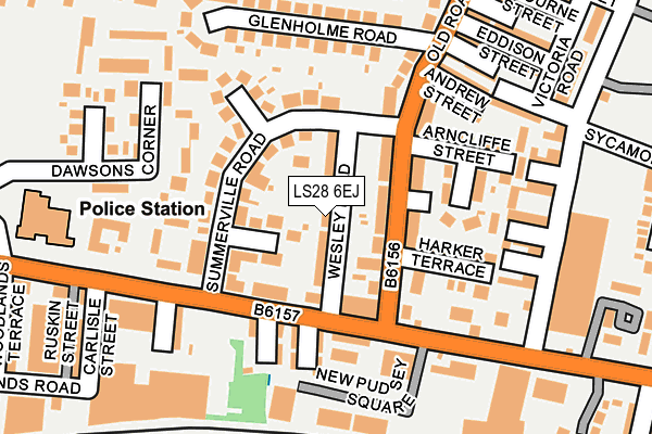 LS28 6EJ map - OS OpenMap – Local (Ordnance Survey)