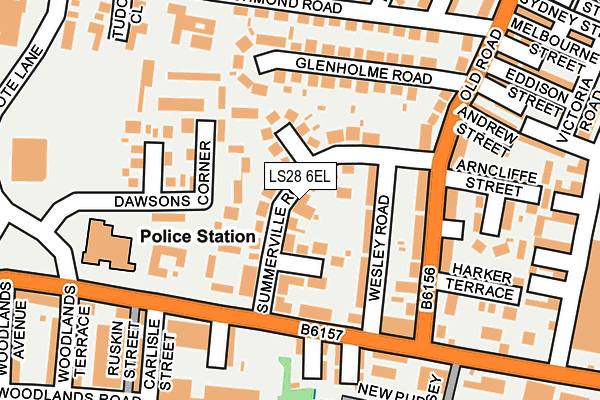 LS28 6EL map - OS OpenMap – Local (Ordnance Survey)