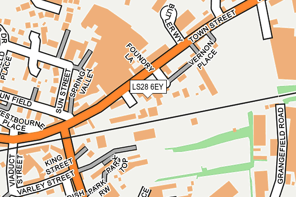 LS28 6EY map - OS OpenMap – Local (Ordnance Survey)