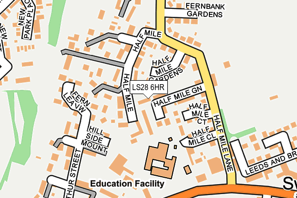 LS28 6HR map - OS OpenMap – Local (Ordnance Survey)