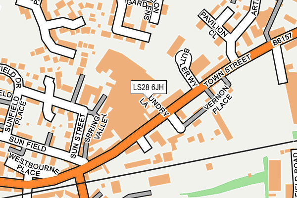 LS28 6JH map - OS OpenMap – Local (Ordnance Survey)