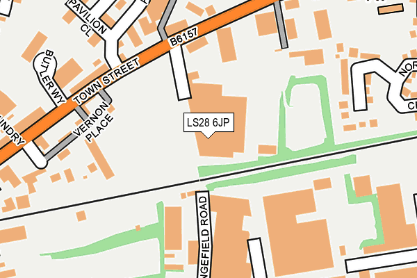 LS28 6JP map - OS OpenMap – Local (Ordnance Survey)