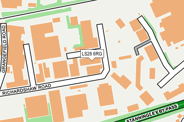 LS28 6RG map - OS OpenMap – Local (Ordnance Survey)