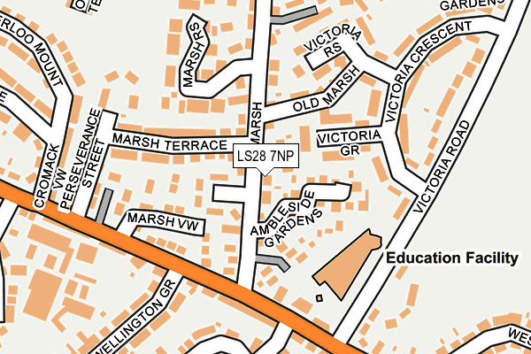 LS28 7NP map - OS OpenMap – Local (Ordnance Survey)