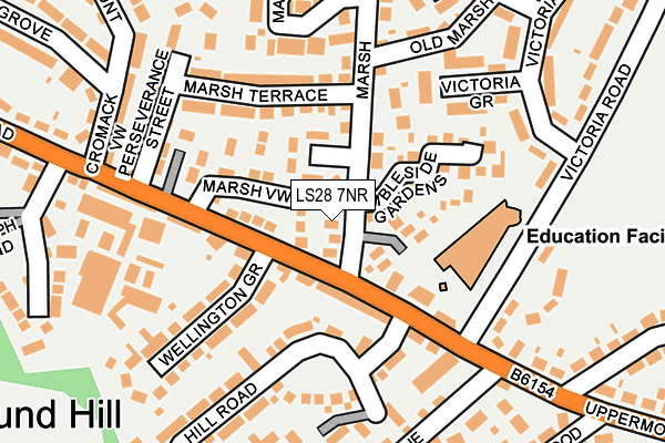 LS28 7NR map - OS OpenMap – Local (Ordnance Survey)