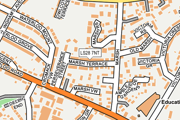 LS28 7NT map - OS OpenMap – Local (Ordnance Survey)