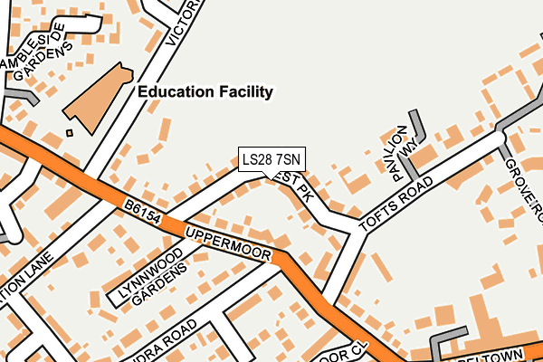 LS28 7SN map - OS OpenMap – Local (Ordnance Survey)