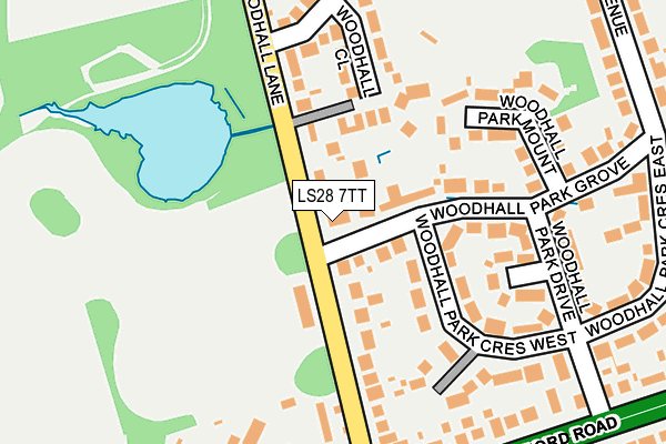LS28 7TT map - OS OpenMap – Local (Ordnance Survey)