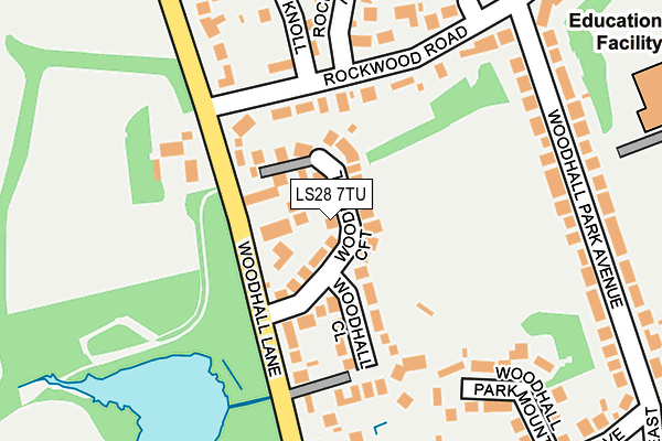 LS28 7TU map - OS OpenMap – Local (Ordnance Survey)
