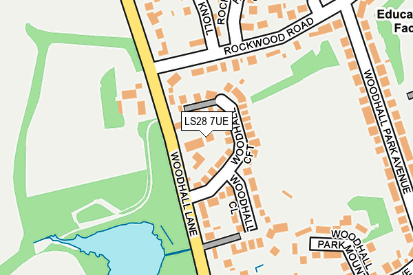 LS28 7UE map - OS OpenMap – Local (Ordnance Survey)