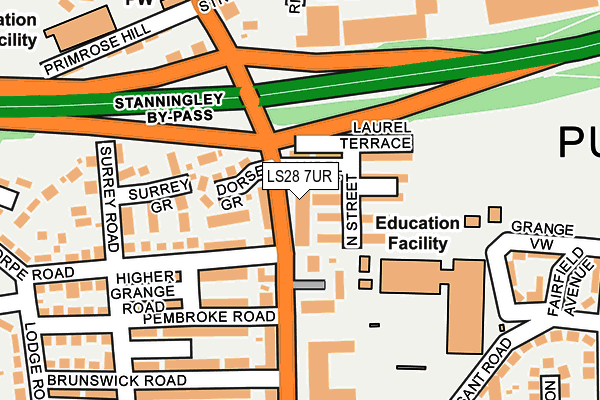 Map of 107 HARBUT ROAD LTD at local scale
