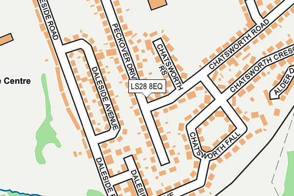 LS28 8EQ map - OS OpenMap – Local (Ordnance Survey)