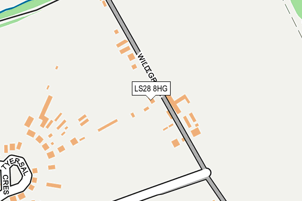 LS28 8HG map - OS OpenMap – Local (Ordnance Survey)