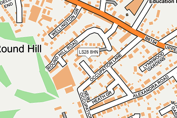 LS28 8HN map - OS OpenMap – Local (Ordnance Survey)