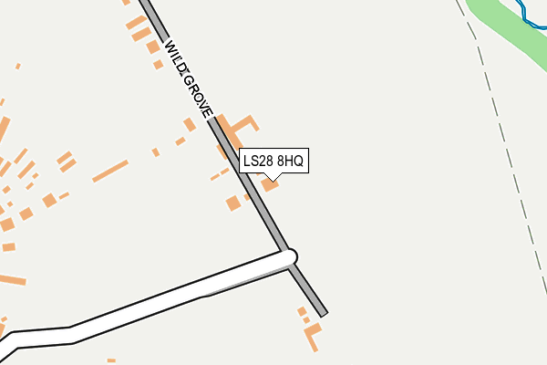 LS28 8HQ map - OS OpenMap – Local (Ordnance Survey)