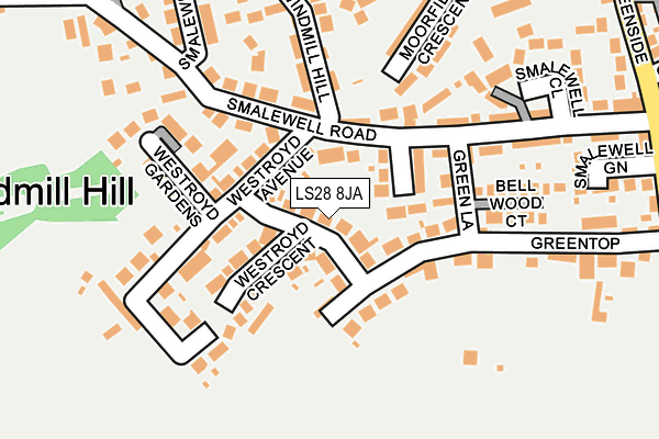 Map of WARR LETTINGS LIMITED at local scale