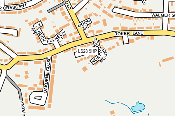 LS28 9HP map - OS OpenMap – Local (Ordnance Survey)