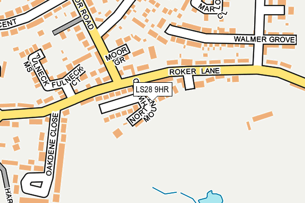 LS28 9HR map - OS OpenMap – Local (Ordnance Survey)