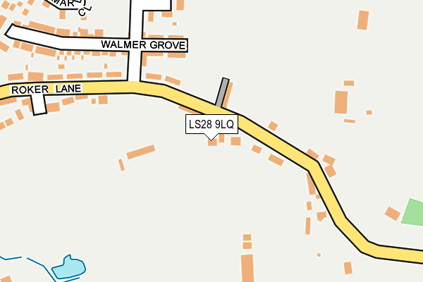 LS28 9LQ map - OS OpenMap – Local (Ordnance Survey)