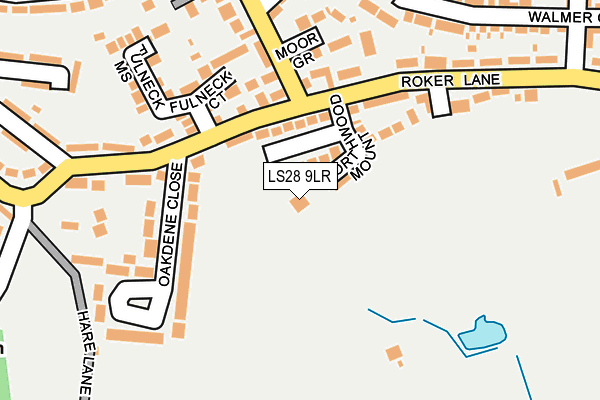 LS28 9LR map - OS OpenMap – Local (Ordnance Survey)