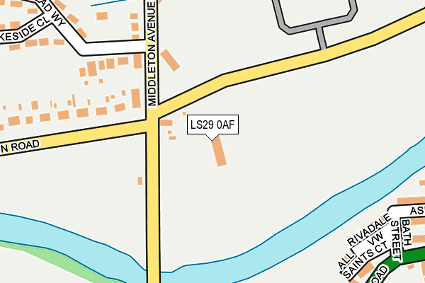 LS29 0AF map - OS OpenMap – Local (Ordnance Survey)