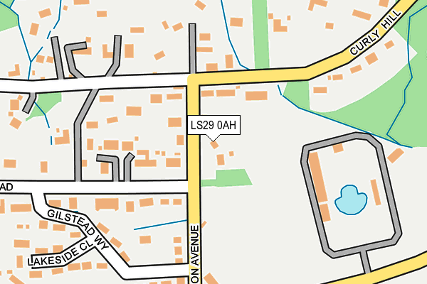 LS29 0AH map - OS OpenMap – Local (Ordnance Survey)