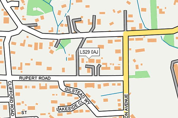 LS29 0AJ map - OS OpenMap – Local (Ordnance Survey)