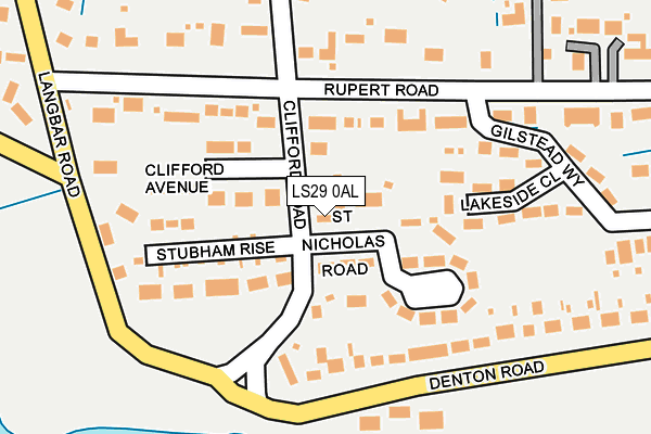 LS29 0AL map - OS OpenMap – Local (Ordnance Survey)